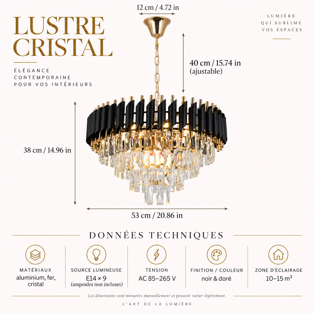 Opéra — Lustre suspendu en cristal
