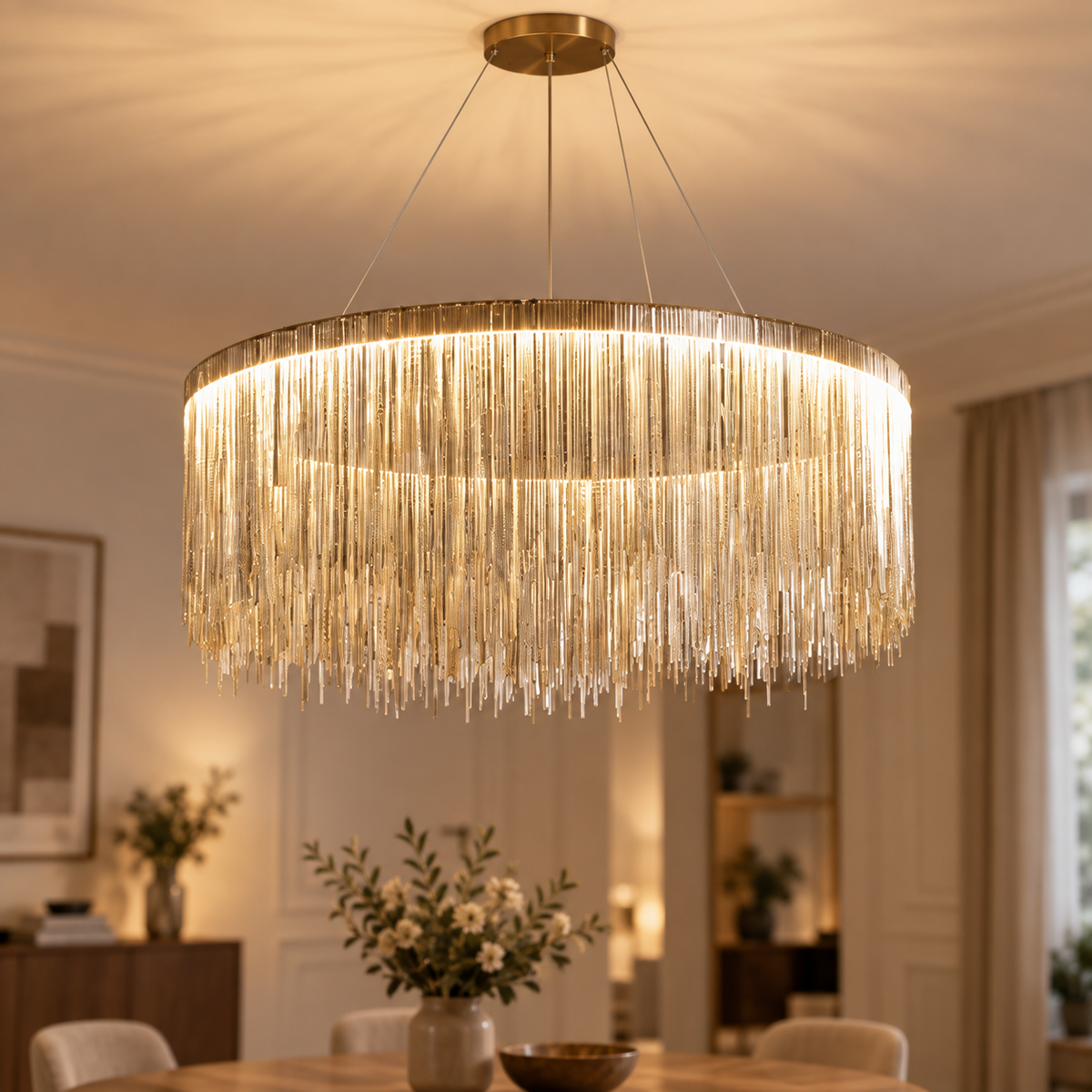 Bruine — Lustre à voiles en cristal