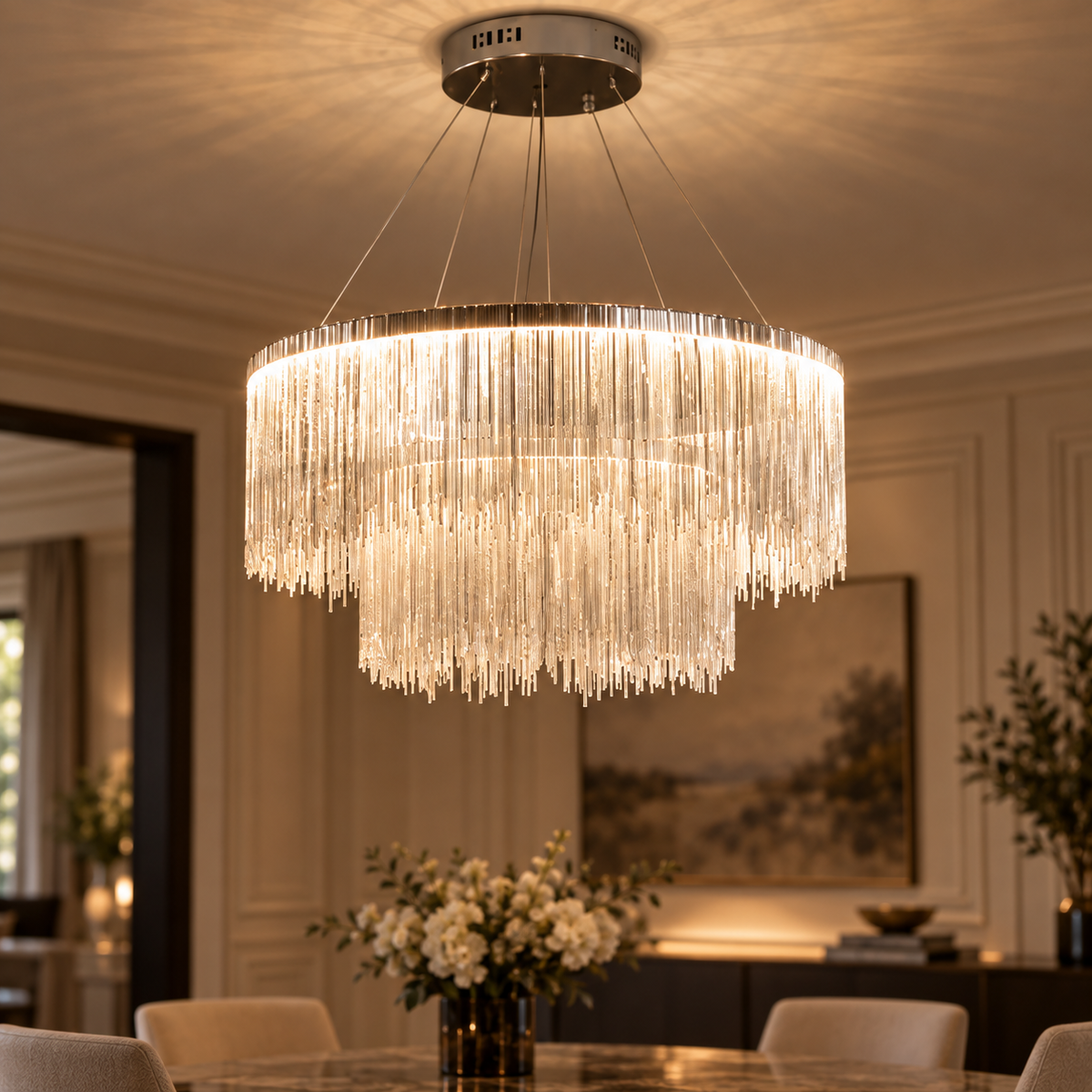 Bruine — Lustre à voiles en cristal
