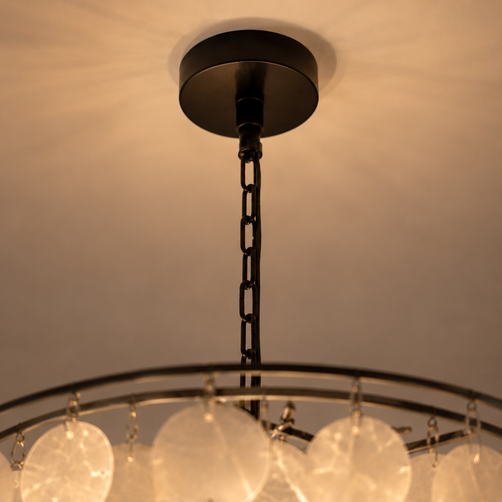 Cascade — Lustre suspendu en nacre