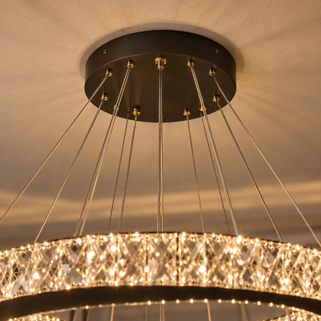 Nébuleuse — Suspension spiralée en cristal