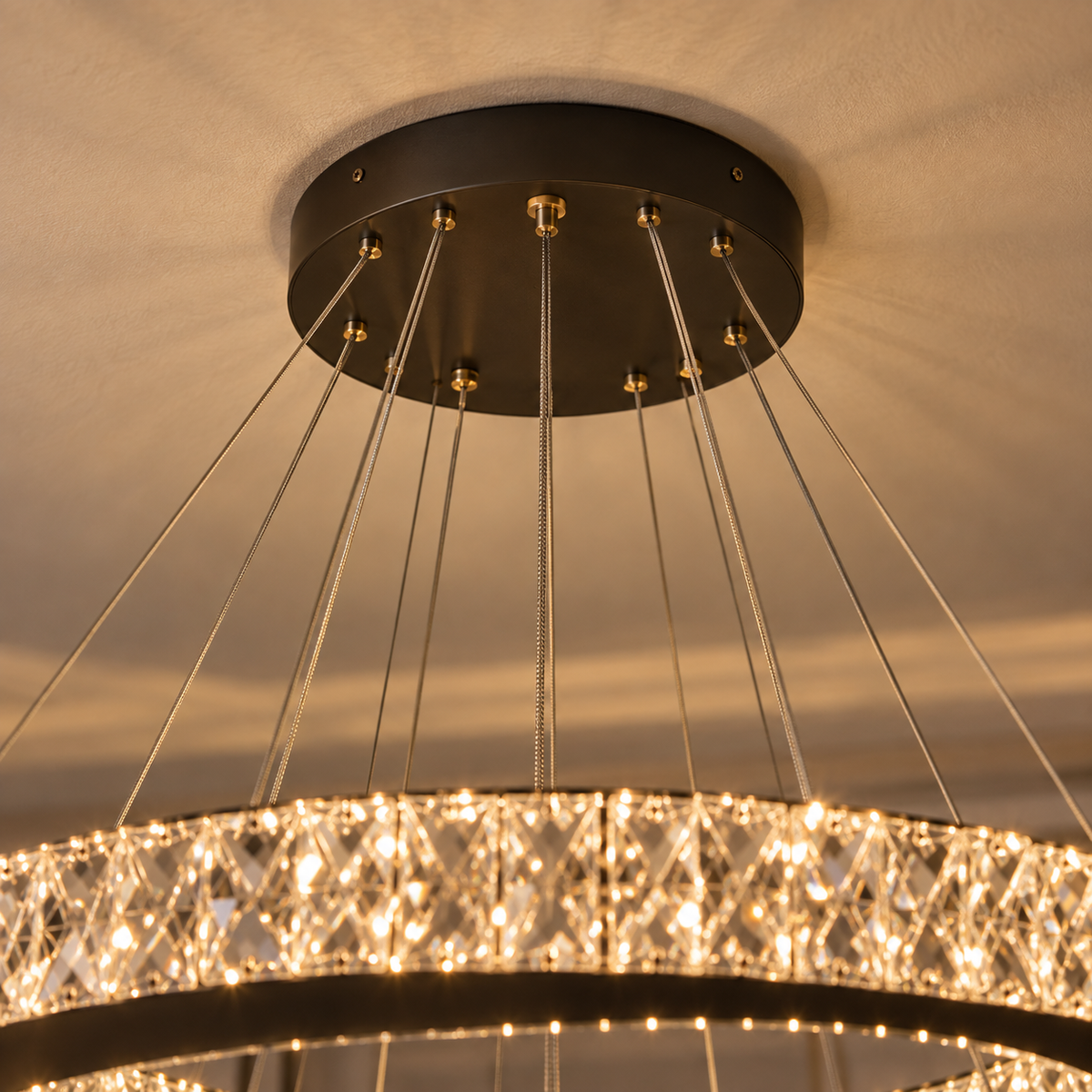Nébuleuse — Suspension spiralée en cristal