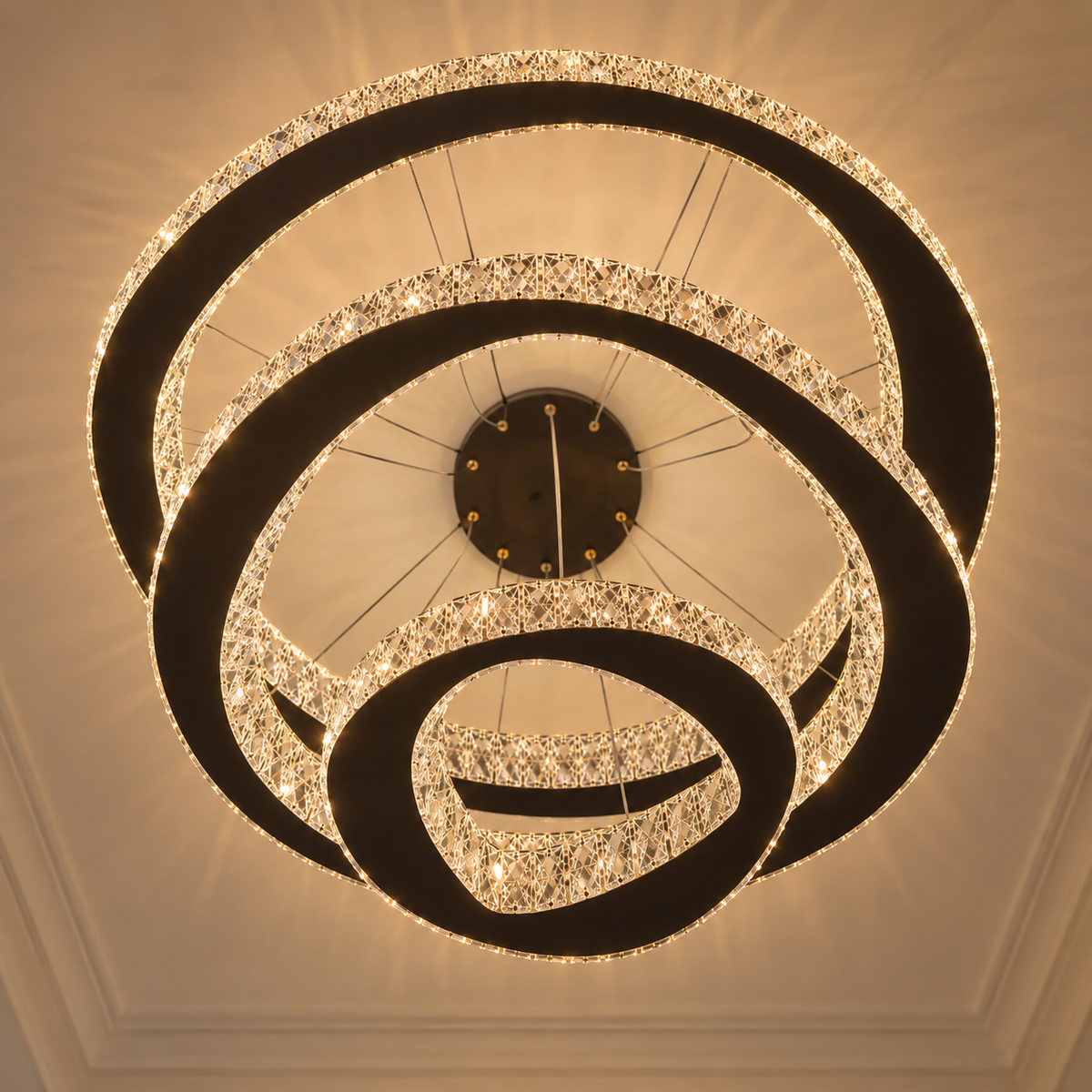 Nébuleuse — Suspension spiralée en cristal