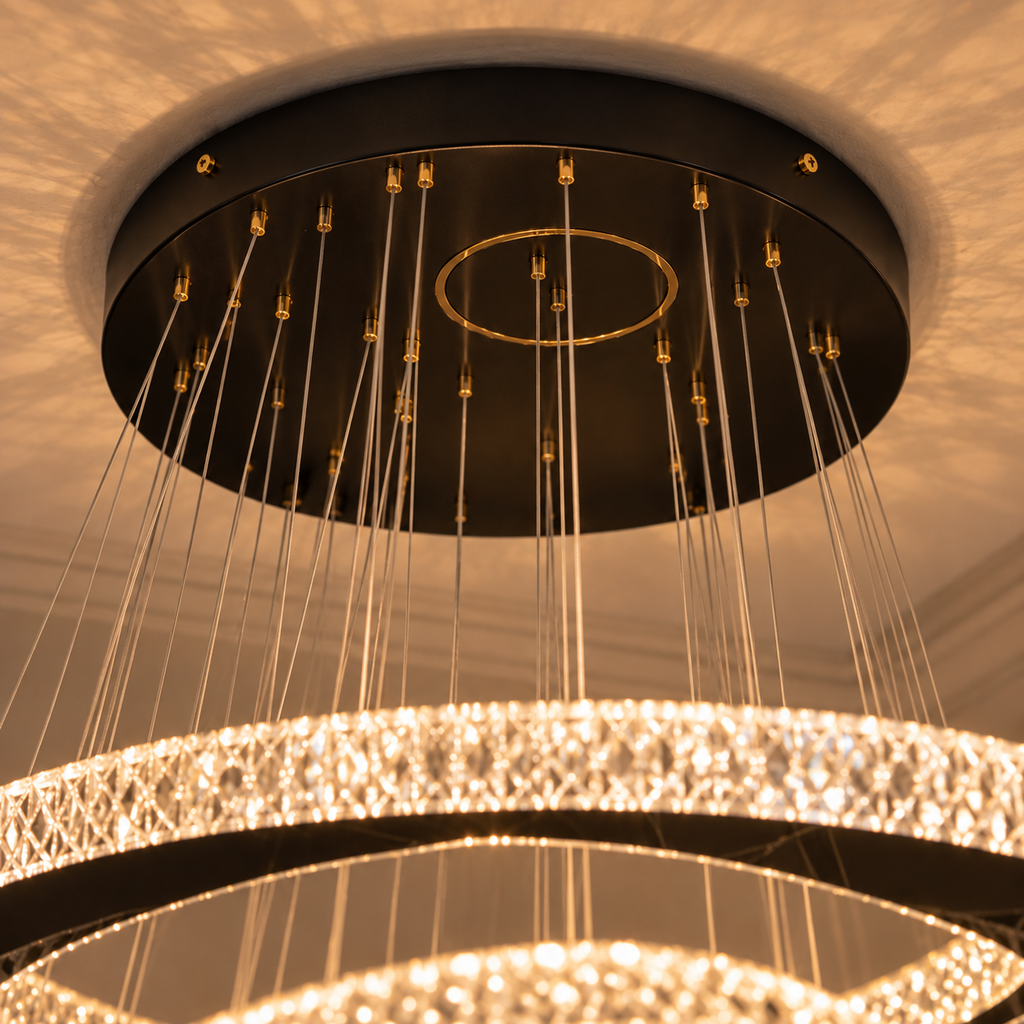 Nébuleuse — Suspension spiralée en cristal