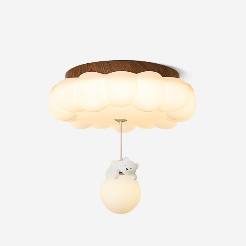 Quen Plafonnier ludique ourson et gâteau pour chambre d’enfant - Neutralighting