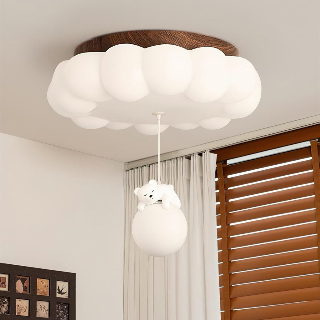 Quen Plafonnier ludique ourson et gâteau pour chambre d’enfant - Neutralighting