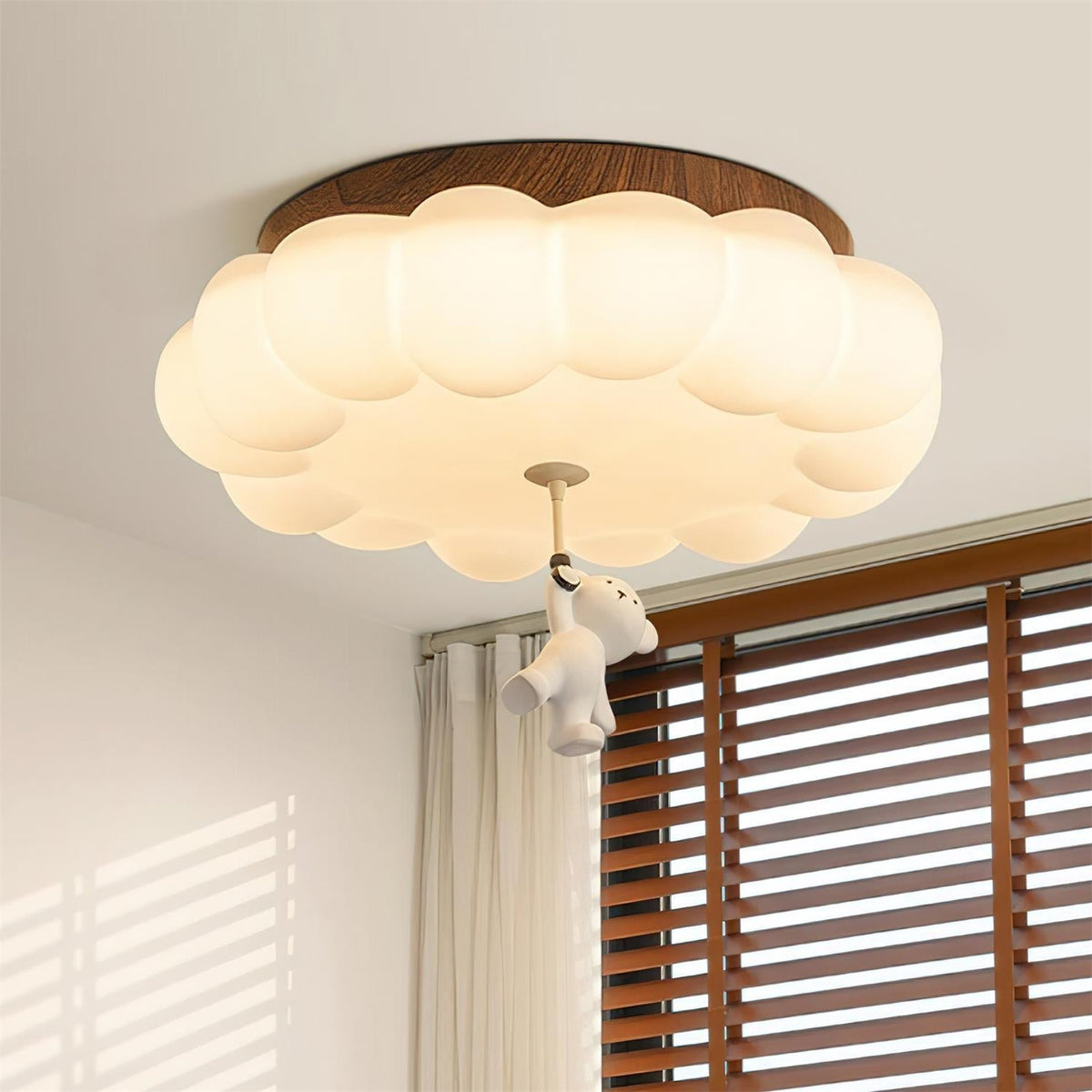 Quen Plafonnier ludique ourson et gâteau pour chambre d’enfant - Neutralighting
