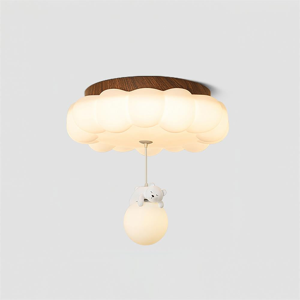 Quen Plafonnier ludique ourson et gâteau pour chambre d’enfant - Neutralighting