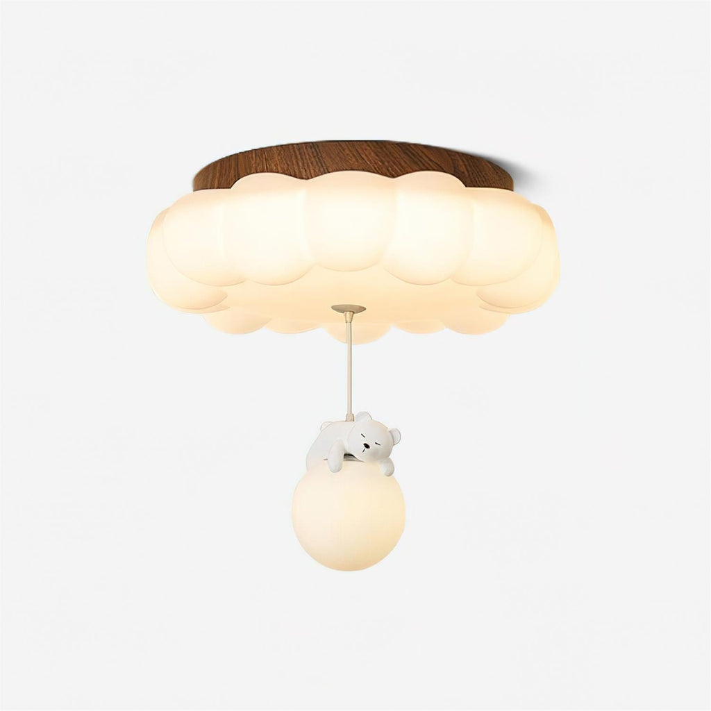 Quen Plafonnier ludique ourson et gâteau pour chambre d’enfant - Neutralighting
