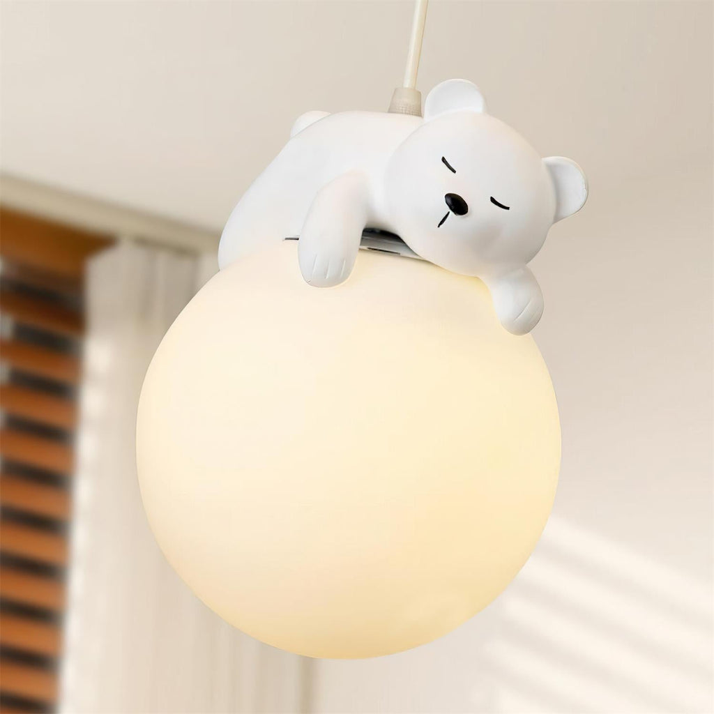 Quen Plafonnier ludique ourson et gâteau pour chambre d’enfant - Neutralighting