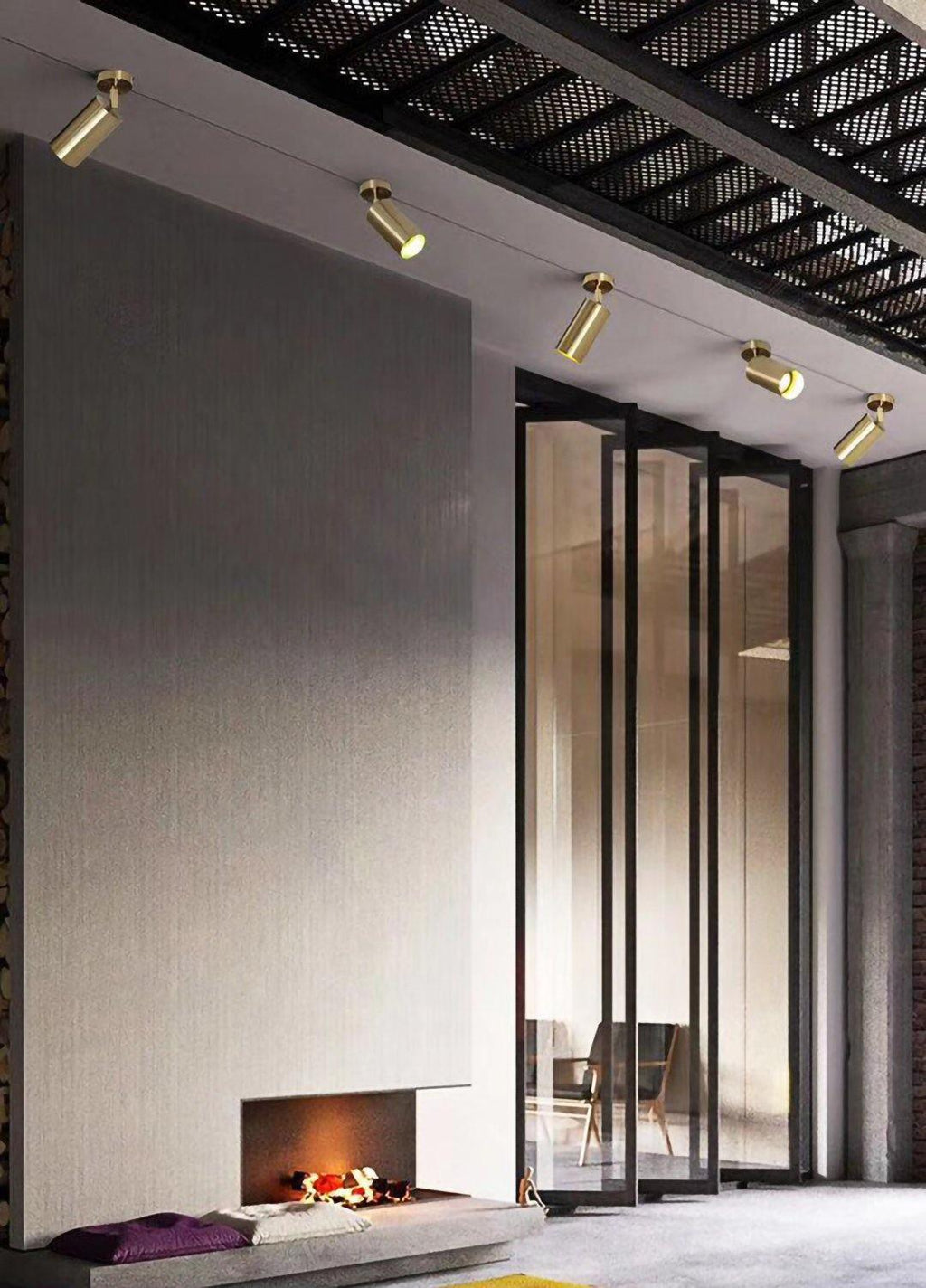 Cacaryra Plafonnier Moderne Minimaliste en Laiton - Neutralighting