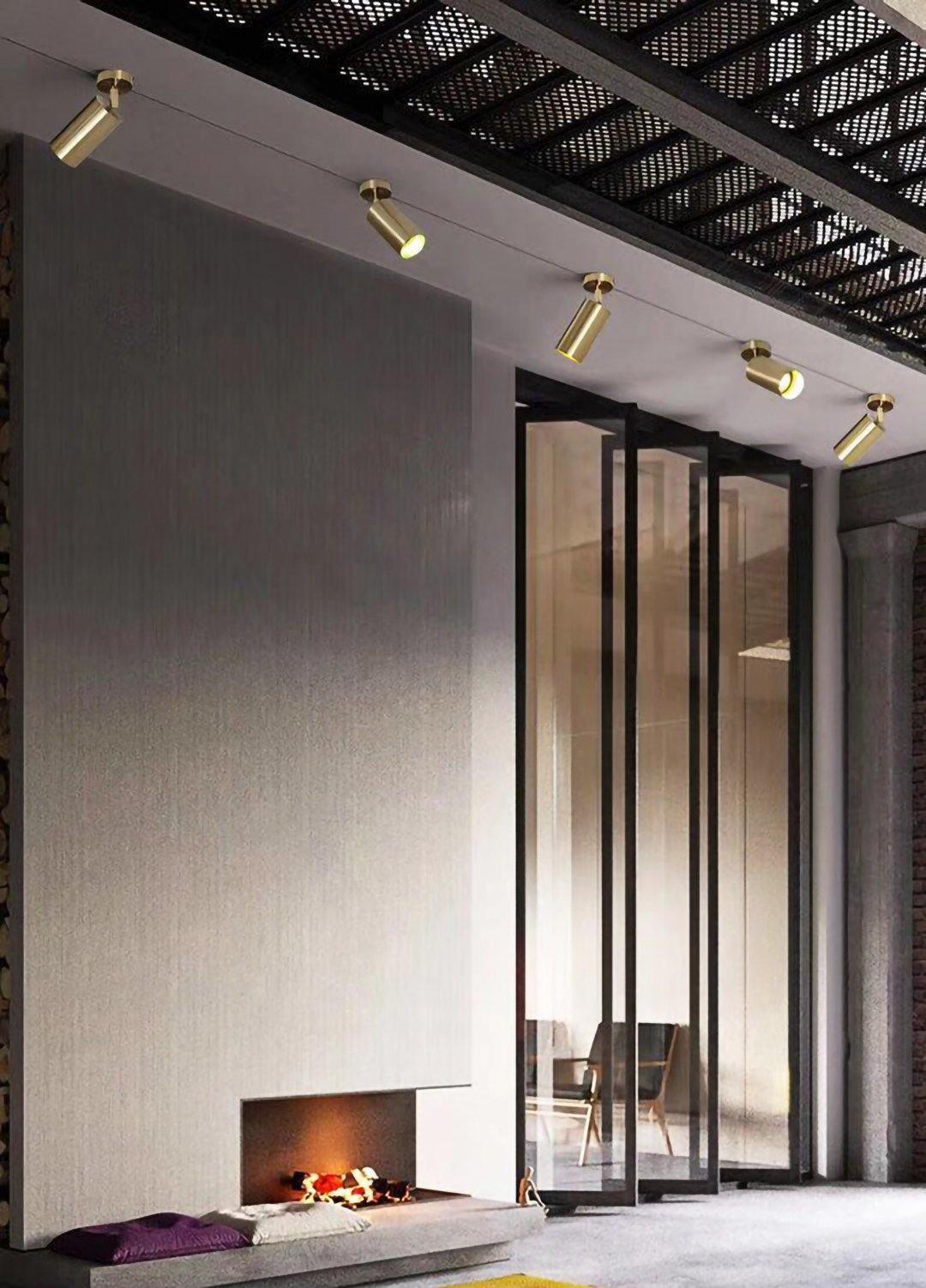 Cacaryra Plafonnier Moderne Minimaliste en Laiton - Neutralighting