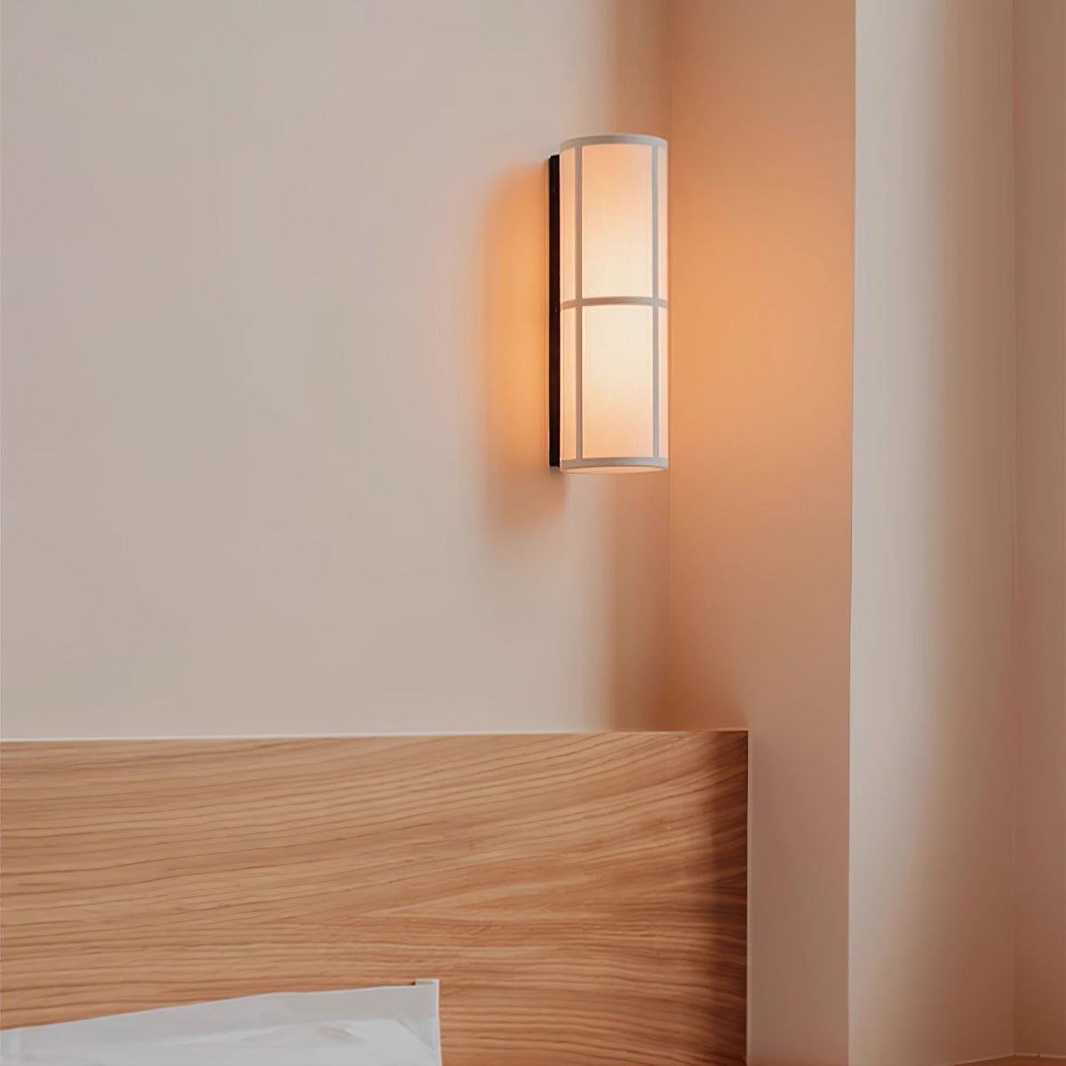 Abeleisa Cylinder Nordic Art Plug-in Fabric Wall Lamp - Neutralighting