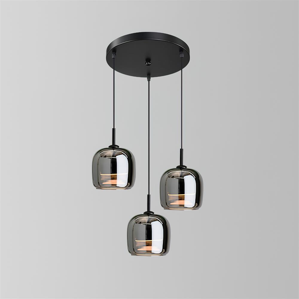 June Suspension Luminaire Design Verre Gris Fumé - Neutralighting