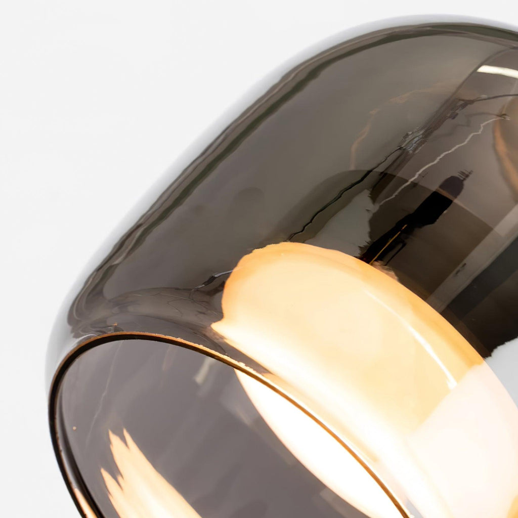June Suspension Luminaire Design Verre Gris Fumé - Neutralighting