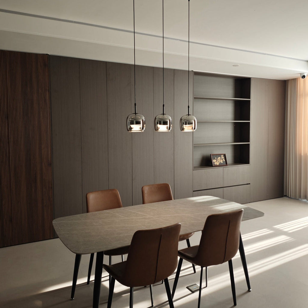 June Suspension Luminaire Design Verre Gris Fumé - Neutralighting