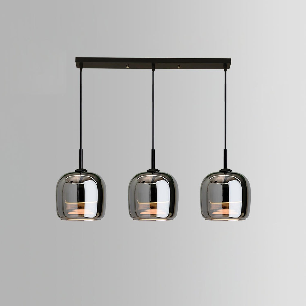June Suspension Luminaire Design Verre Gris Fumé - Neutralighting