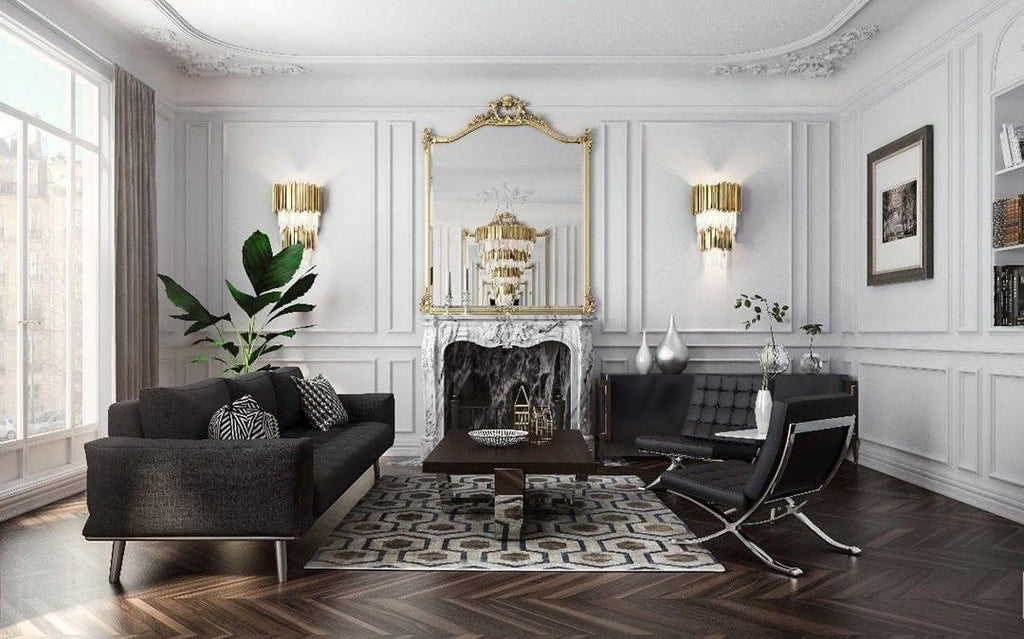 Vevyniel Postmoderne Luxe Empire Cristal Applique Murale - Neutralighting