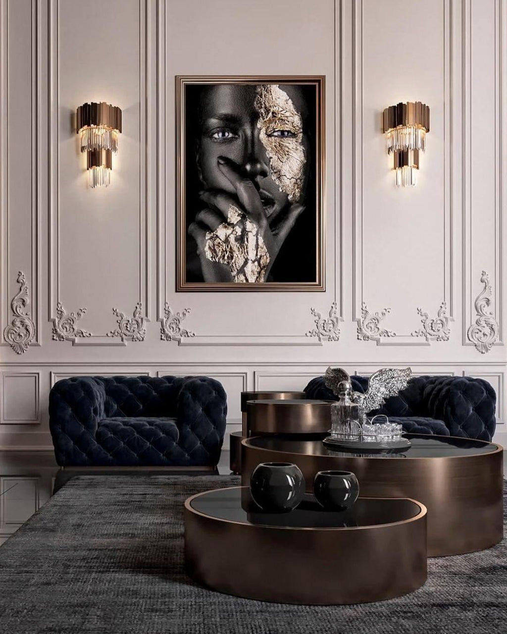 Vevyniel Postmoderne Luxe Empire Cristal Applique Murale - Neutralighting