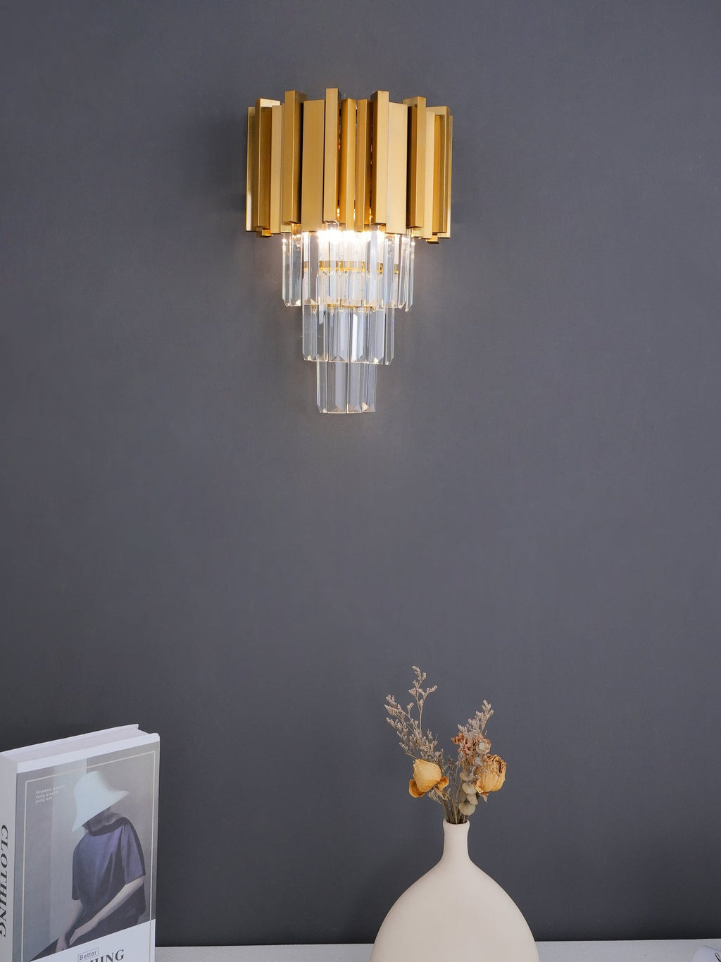 Vevyniel Postmoderne Luxe Empire Cristal Applique Murale - Neutralighting