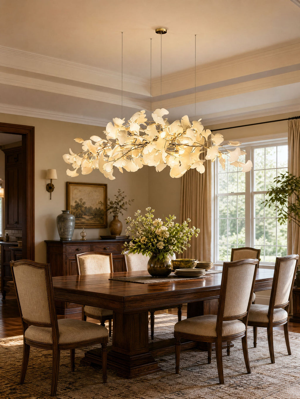 Gingko Plume Chandelier – detail 5
