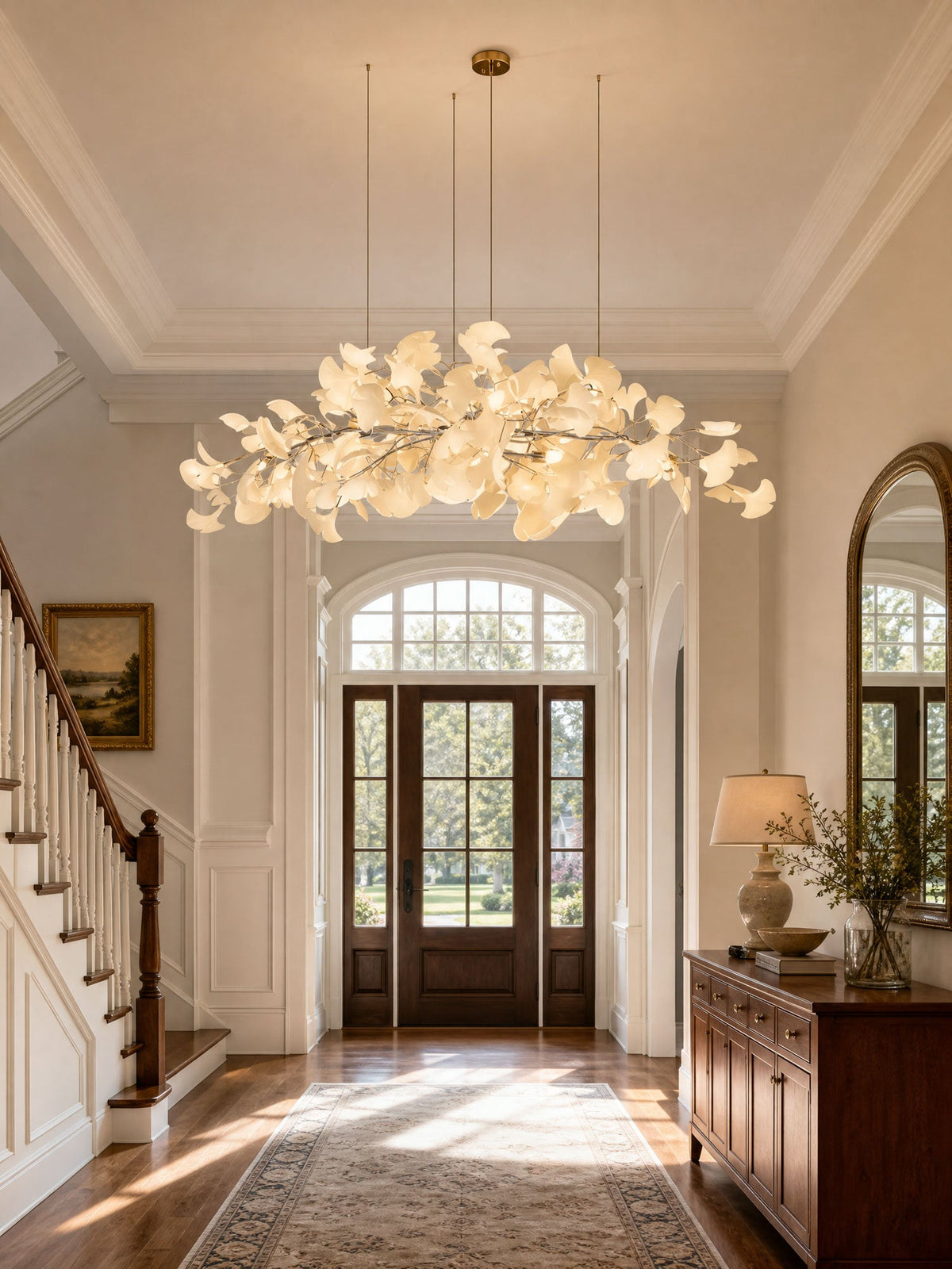 Gingko Plume Chandelier – detail 3