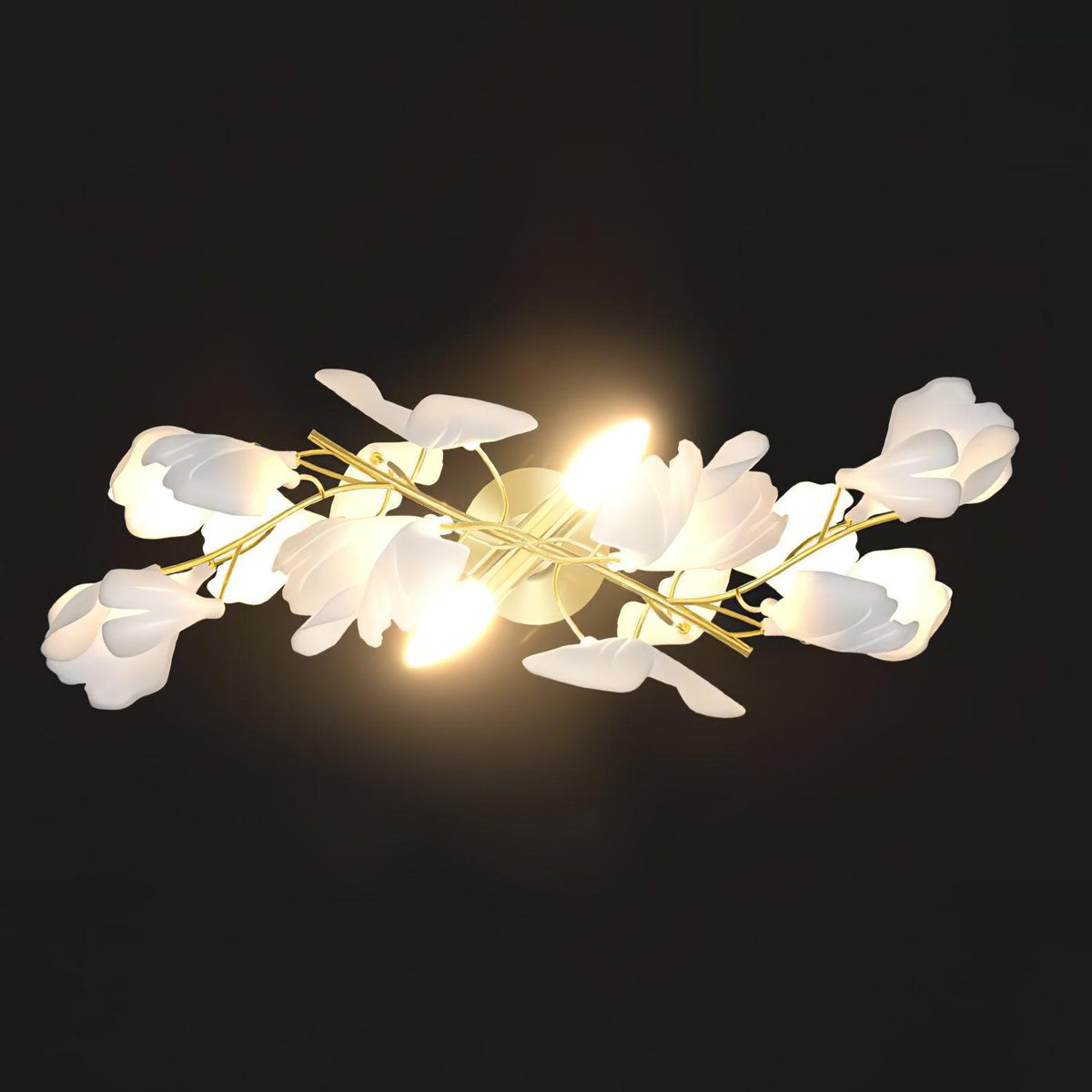 Lustra Wall Lamp Gingko Flowers Brass - Neutralighting