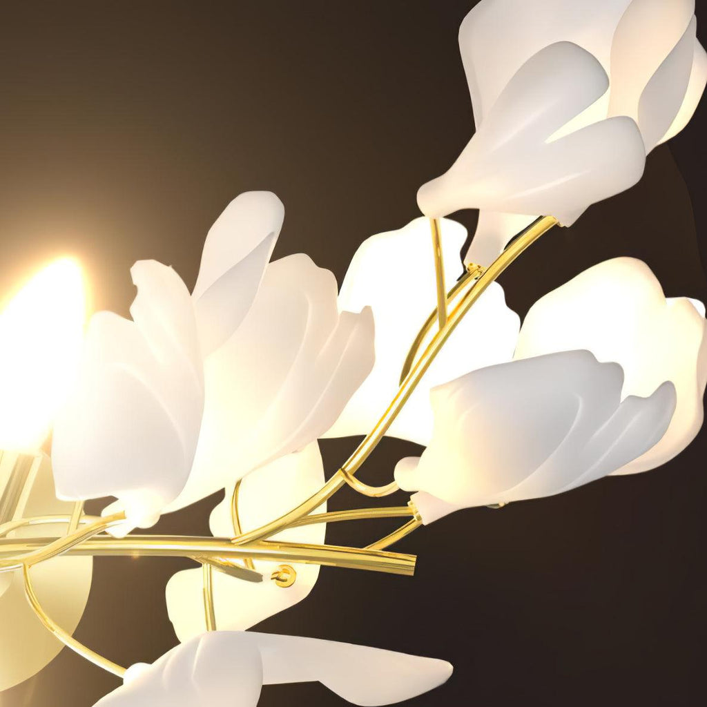 Lustra Wall Lamp Gingko Flowers Brass - Neutralighting
