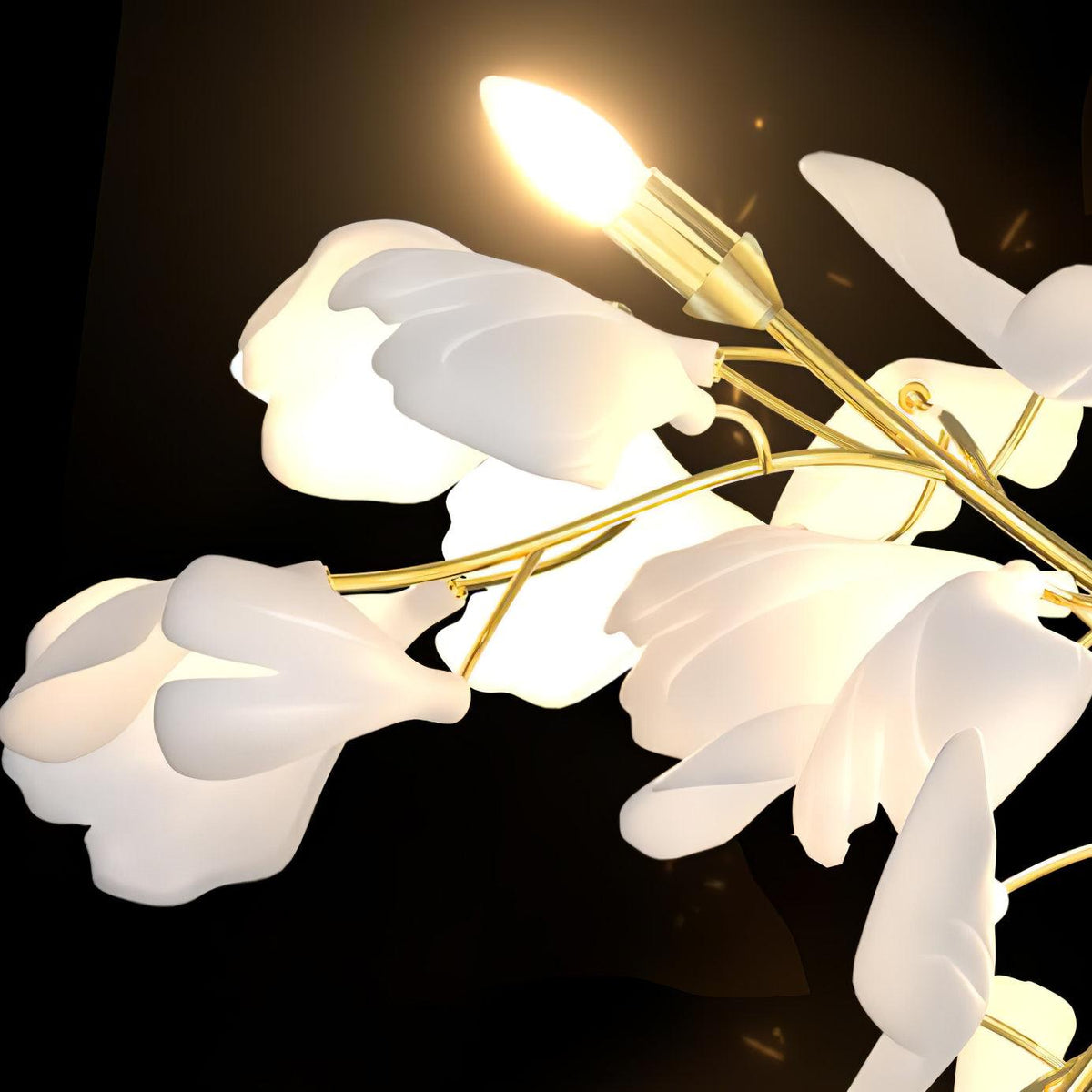 Lustra Wall Lamp Gingko Flowers Brass - Neutralighting