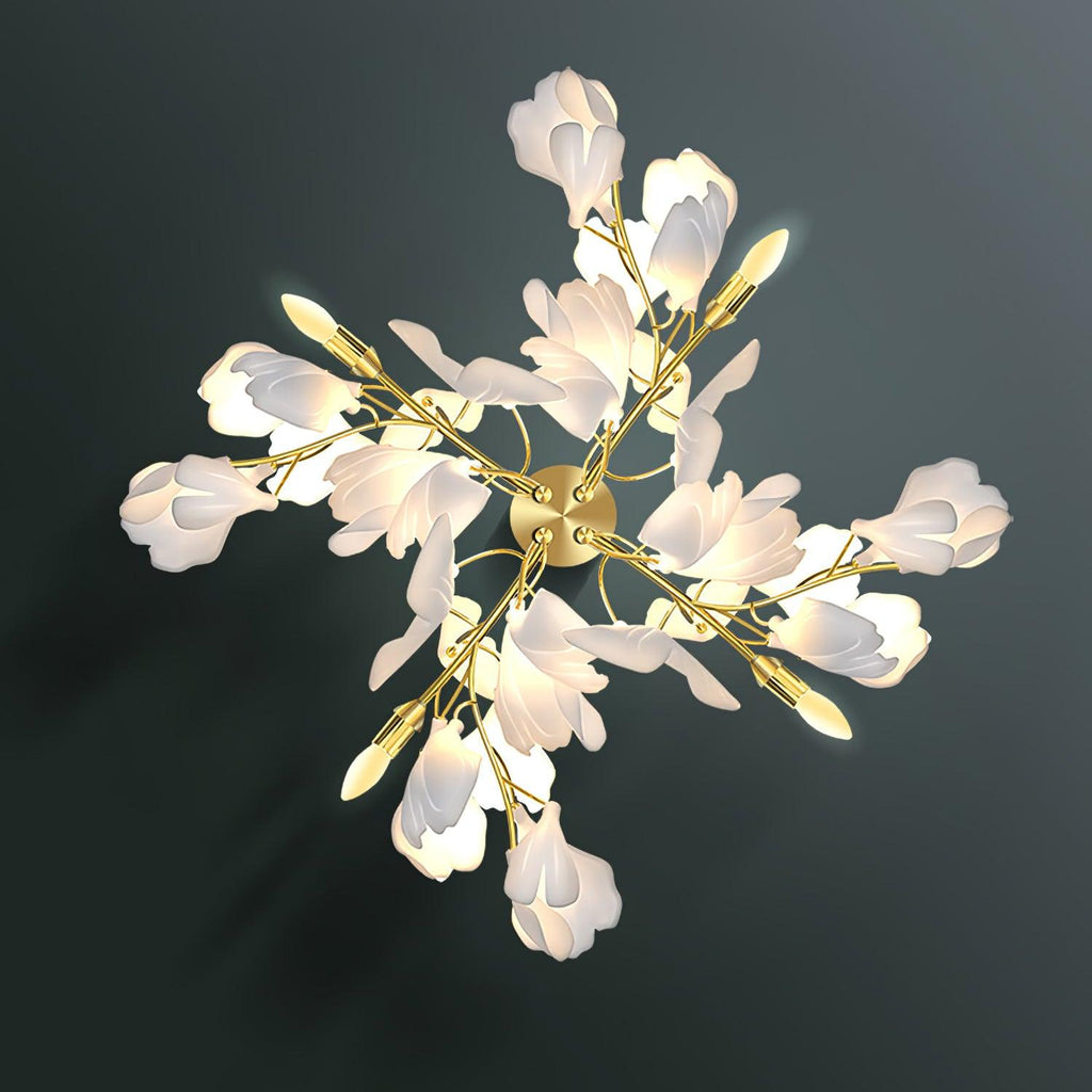 Lustra Wall Lamp Gingko Flowers Brass - Neutralighting