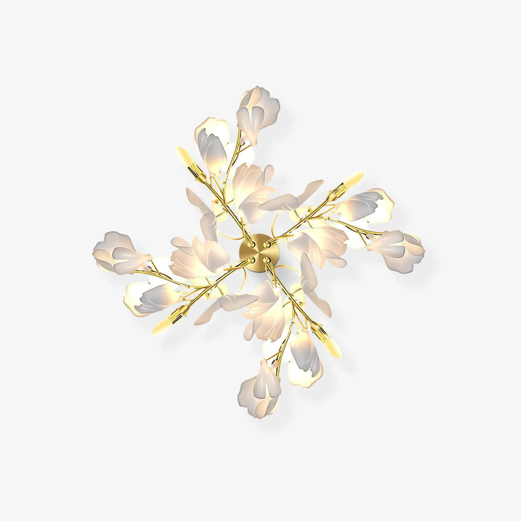 Lustra Wall Lamp Gingko Flowers Brass - Neutralighting