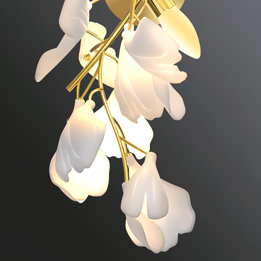 Lustra Wall Lamp Gingko Flowers Brass - Neutralighting