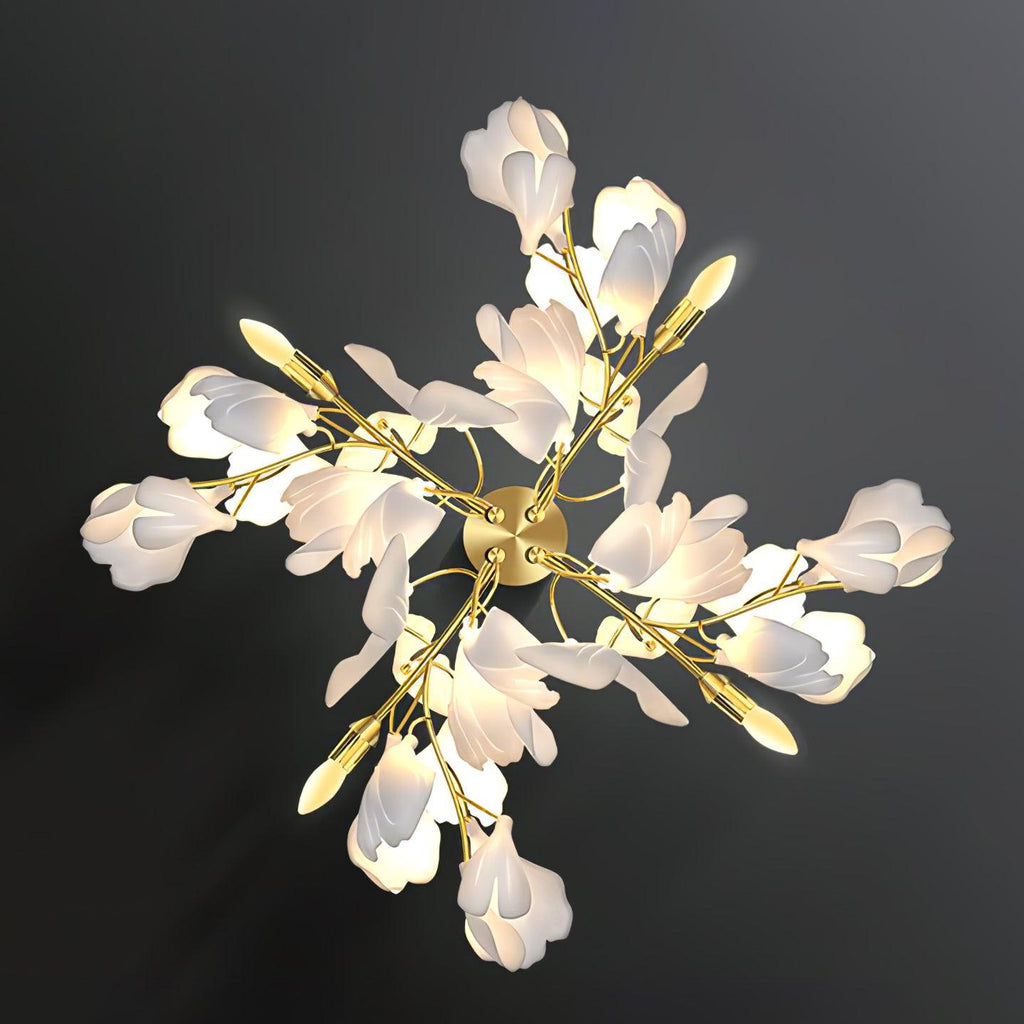 Lustra Wall Lamp Gingko Flowers Brass - Neutralighting