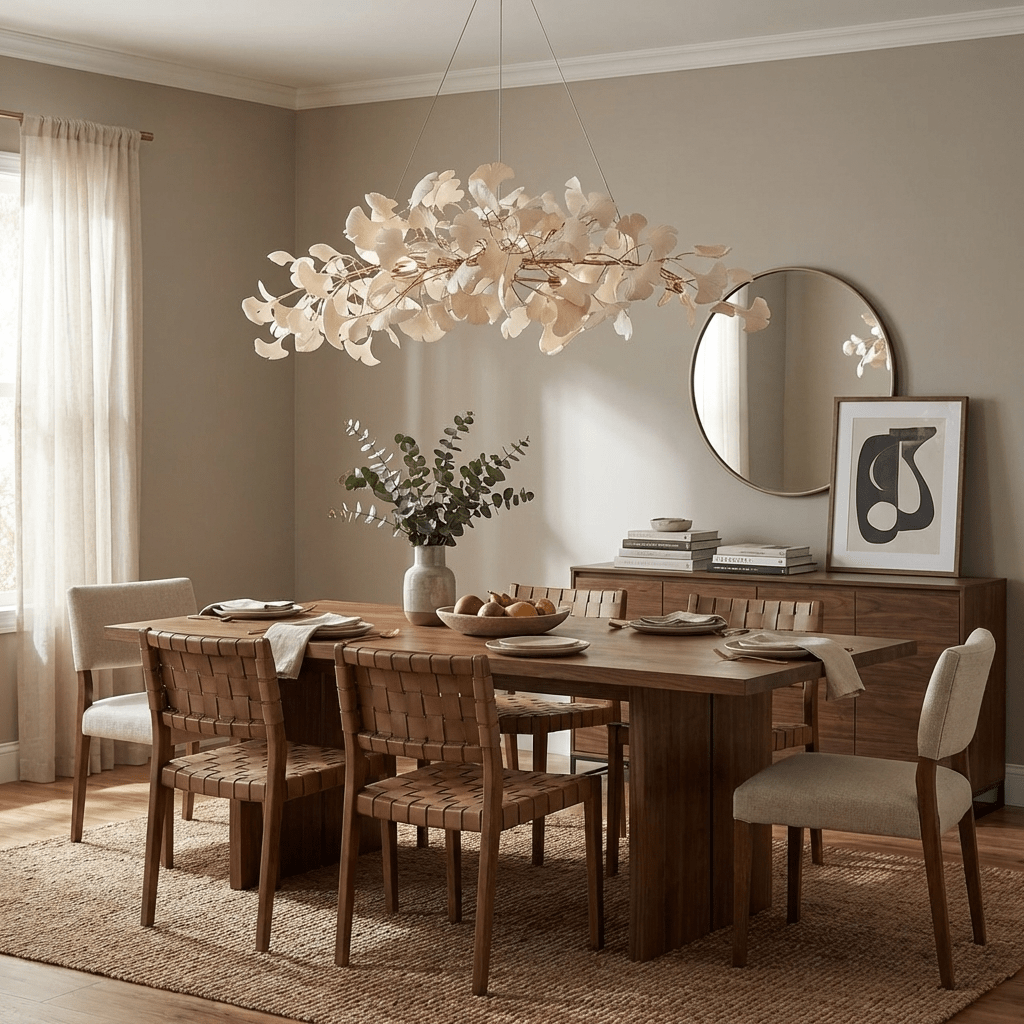 Gingko Plume Chandelier – detail 13