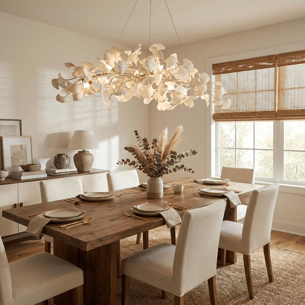 Gingko Plume Chandelier – detail 12