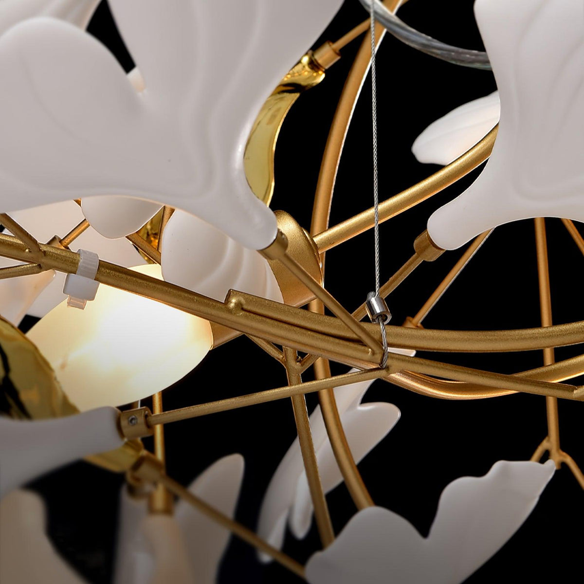 Gingko Plume Chandelier – detail 21