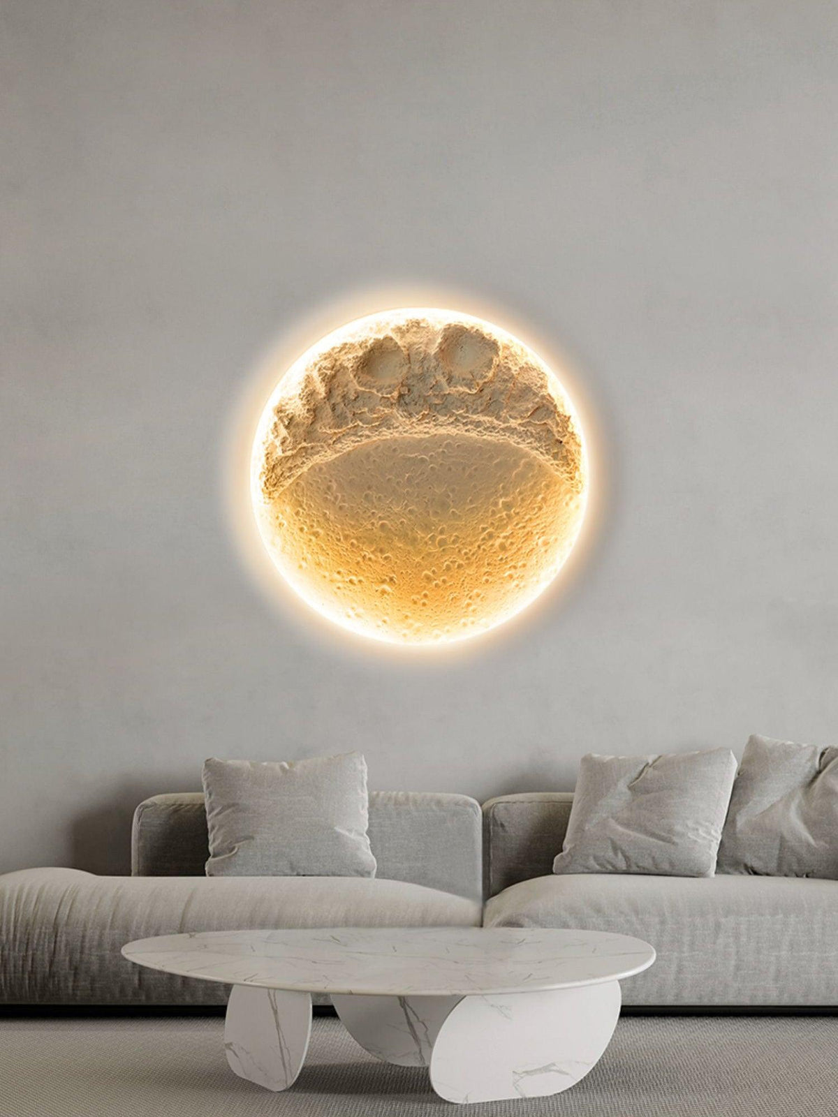 Lustra Applique Murale Plâtre Lune - Neutralighting