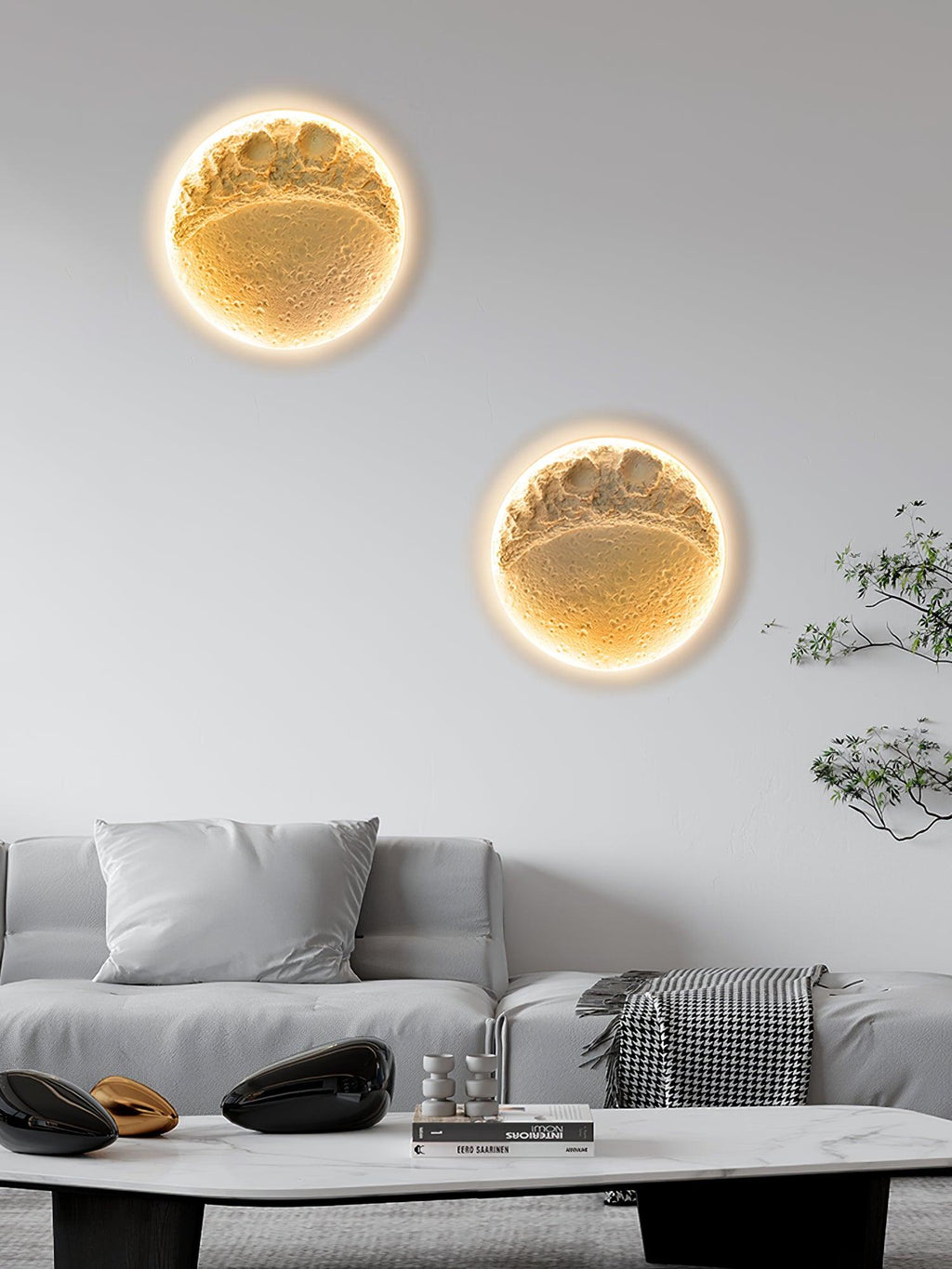 Lustra Applique Murale Plâtre Lune - Neutralighting
