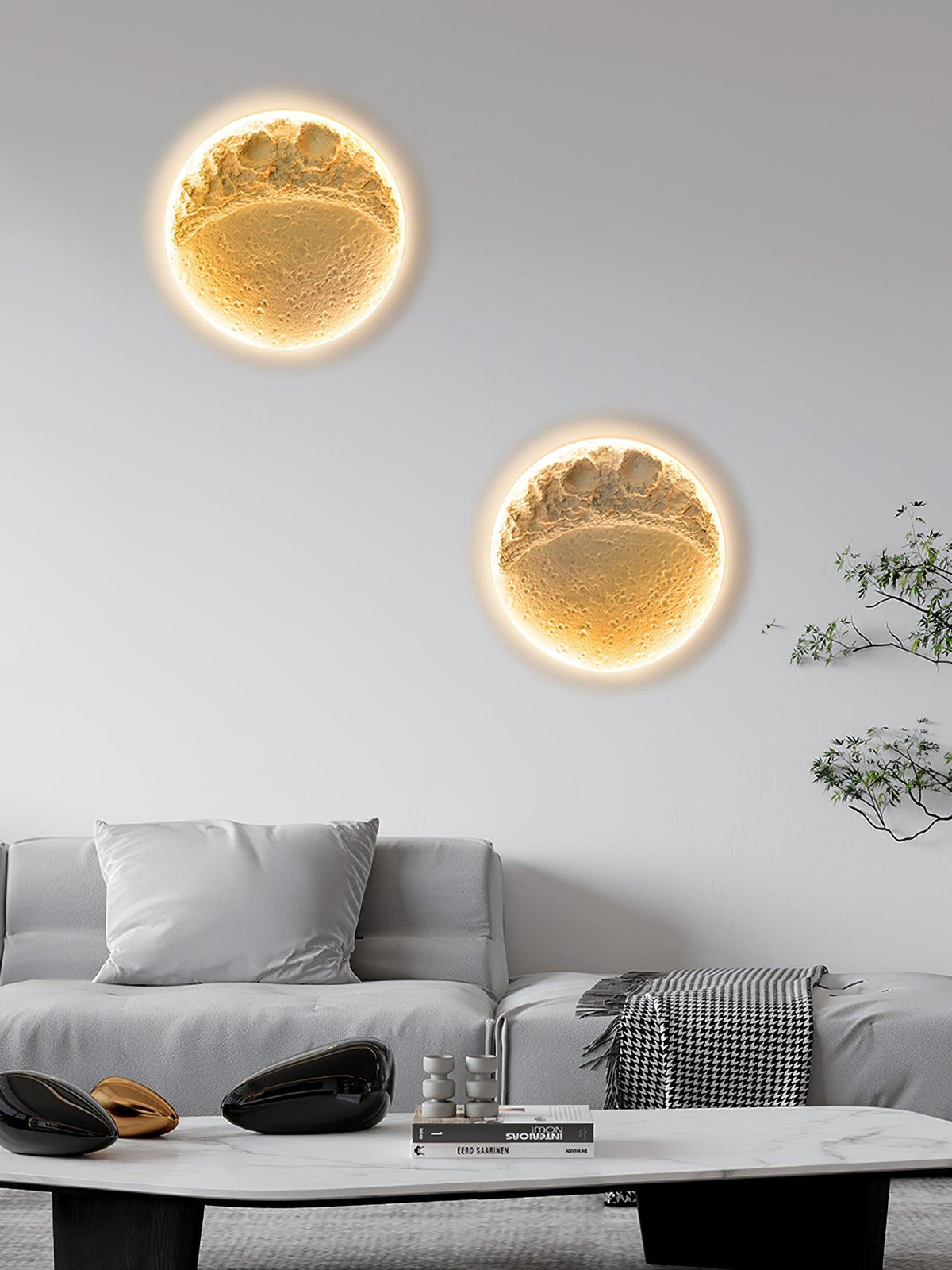 Lustra Applique Murale Plâtre Lune - Neutralighting