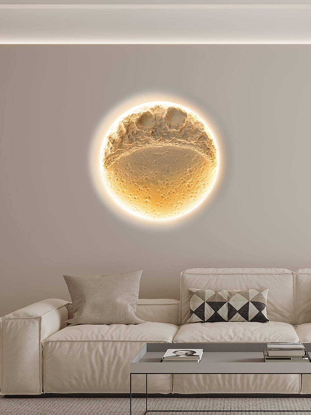 Lustra Applique Murale Plâtre Lune - Neutralighting