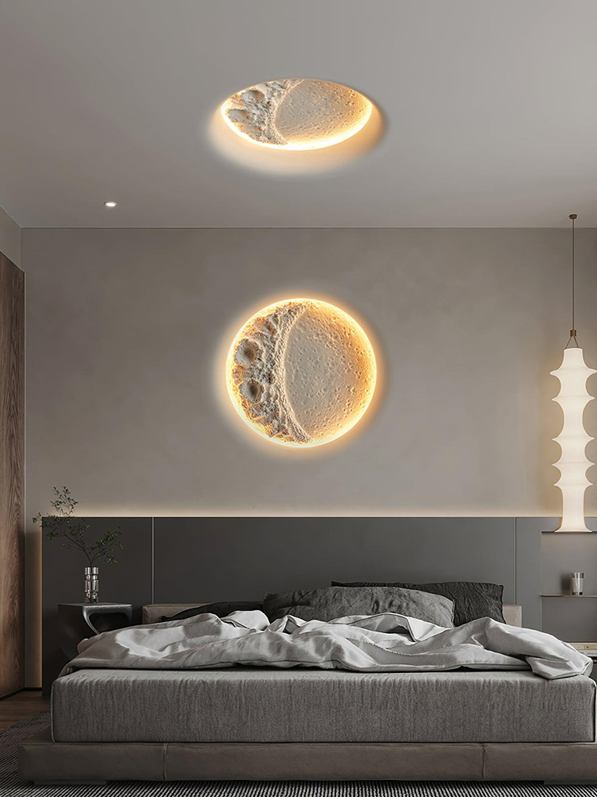 Lustra Applique Murale Plâtre Lune - Neutralighting