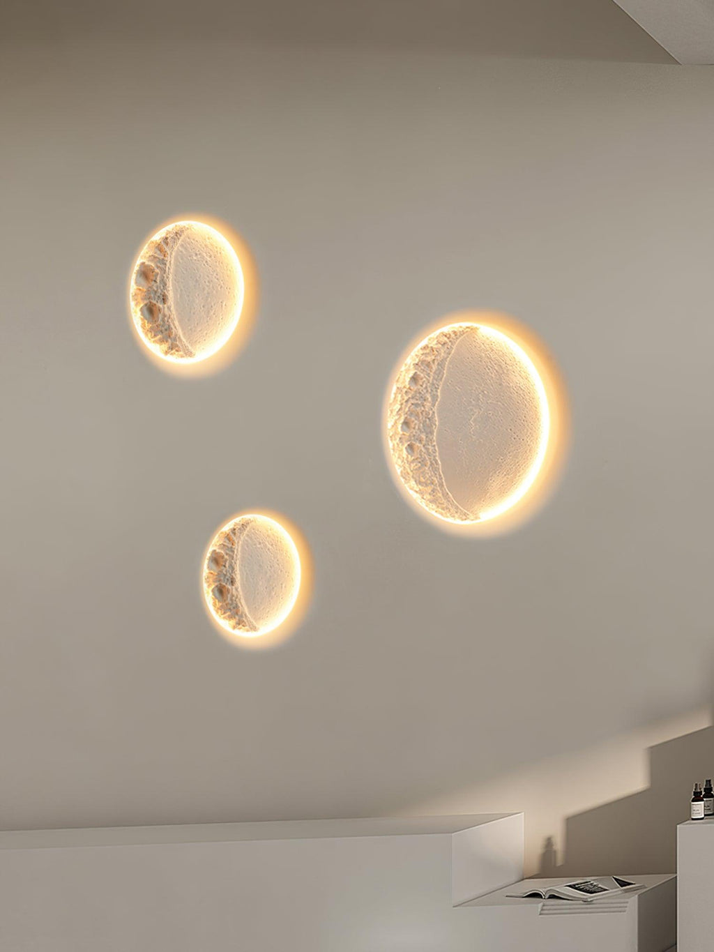 Lustra Applique Murale Plâtre Lune - Neutralighting