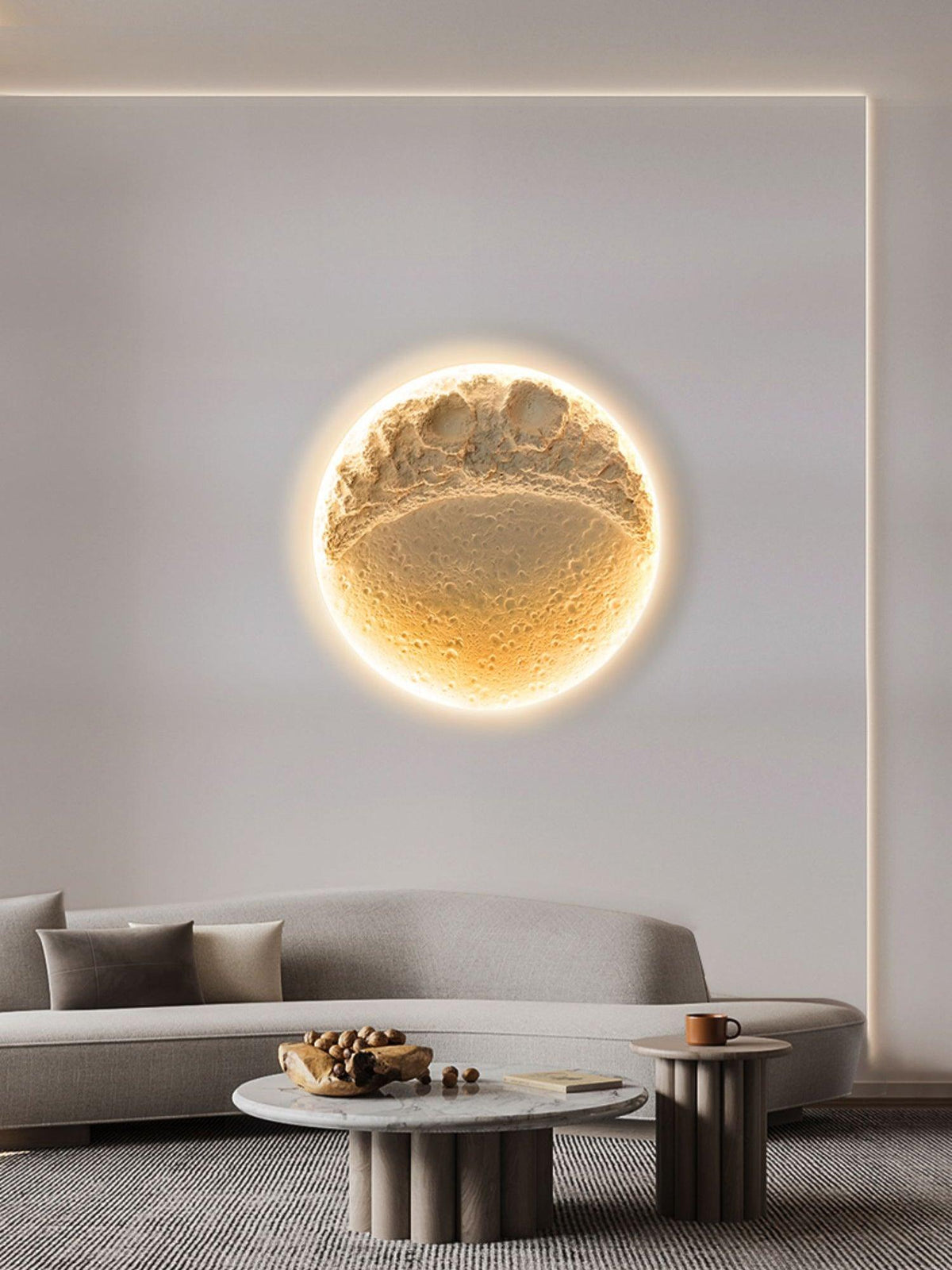 Lustra Applique Murale Plâtre Lune - Neutralighting