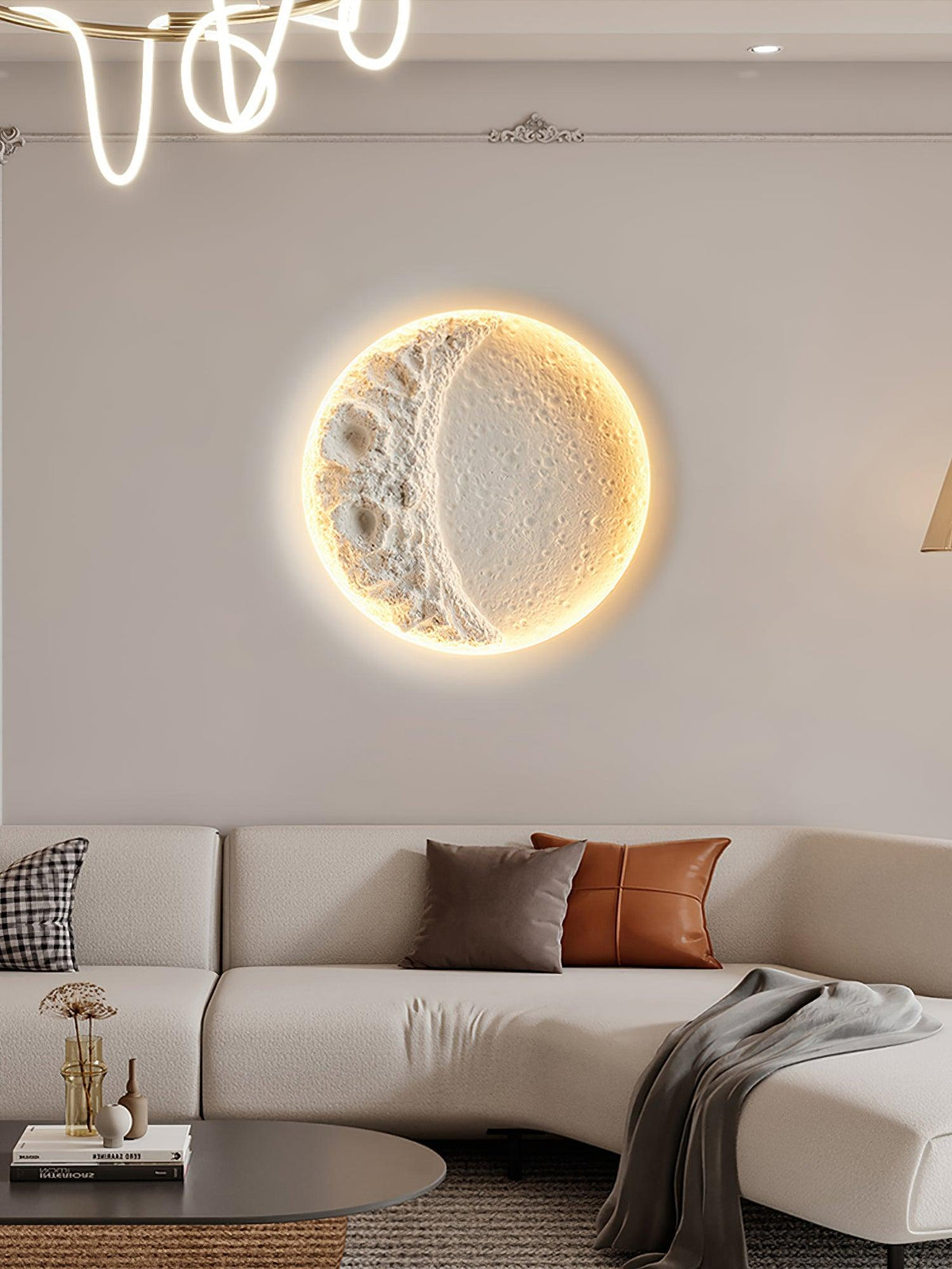 Lustra Applique Murale Plâtre Lune - Neutralighting