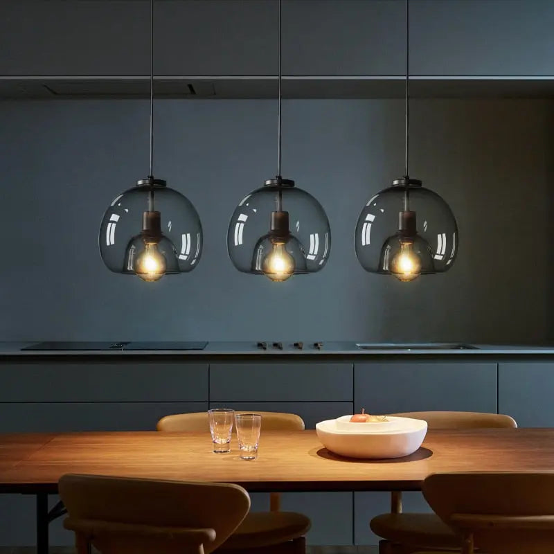 Lustre Filaire Noir Design - Maison Lumina