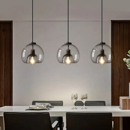 Lustre Filaire Noir Design - Maison Lumina