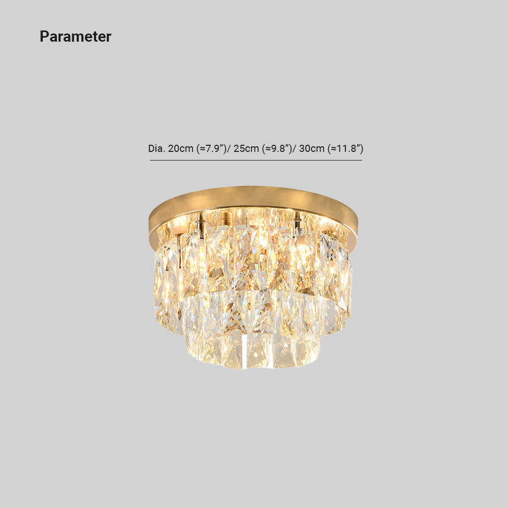 Kristy Luxueux Rond Plafonnier Chambre à Coucher - Neutralighting