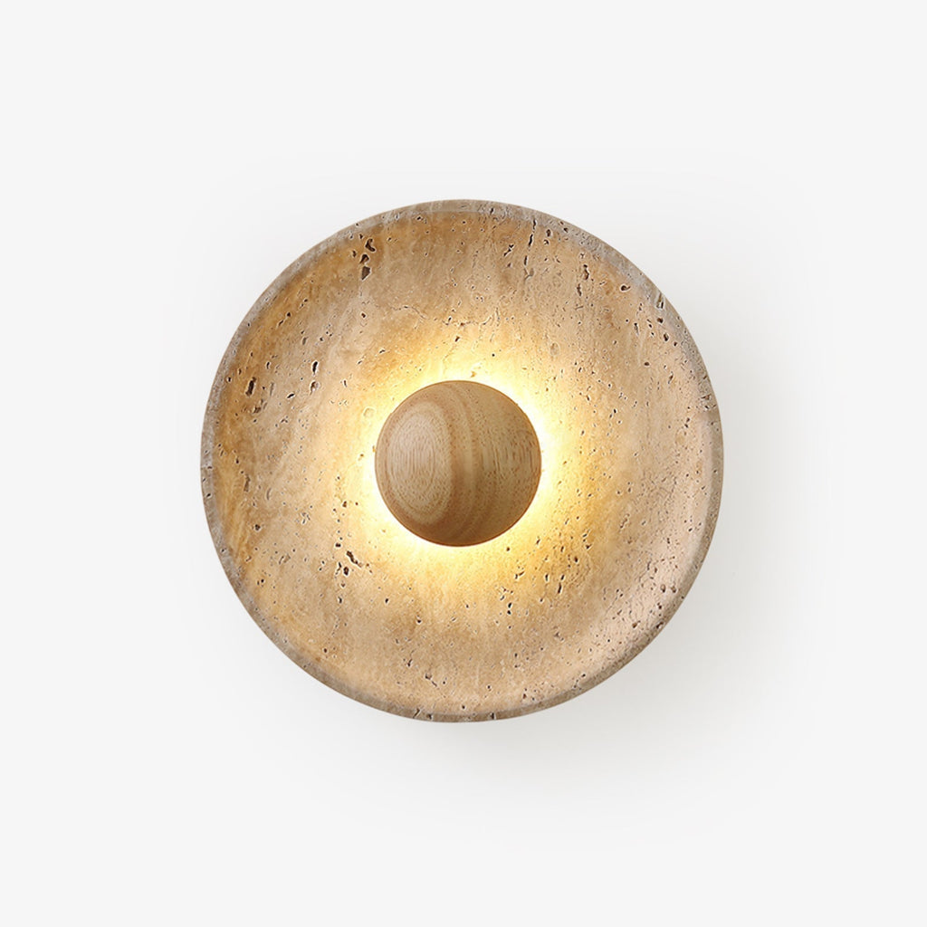 Aveny Applique Murale Sun en Travertin - Neutralighting