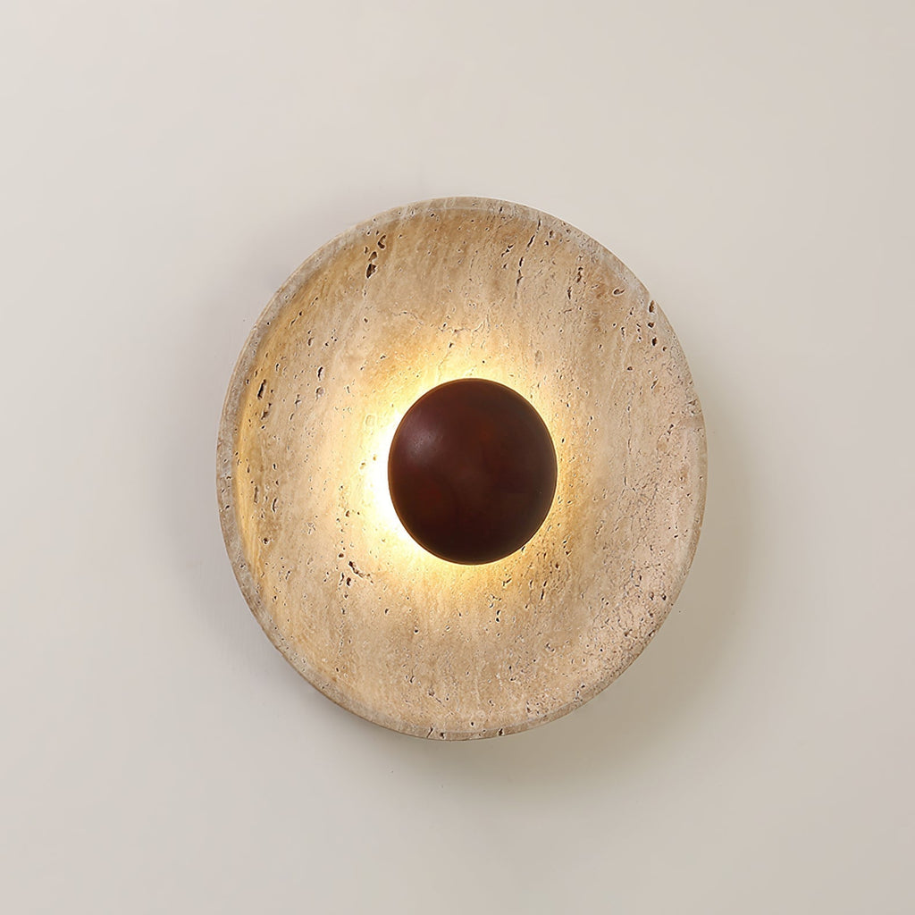Aveny Applique Murale Sun en Travertin - Neutralighting