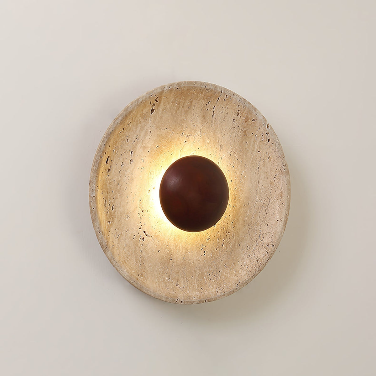 Aveny Applique Murale Sun en Travertin - Neutralighting